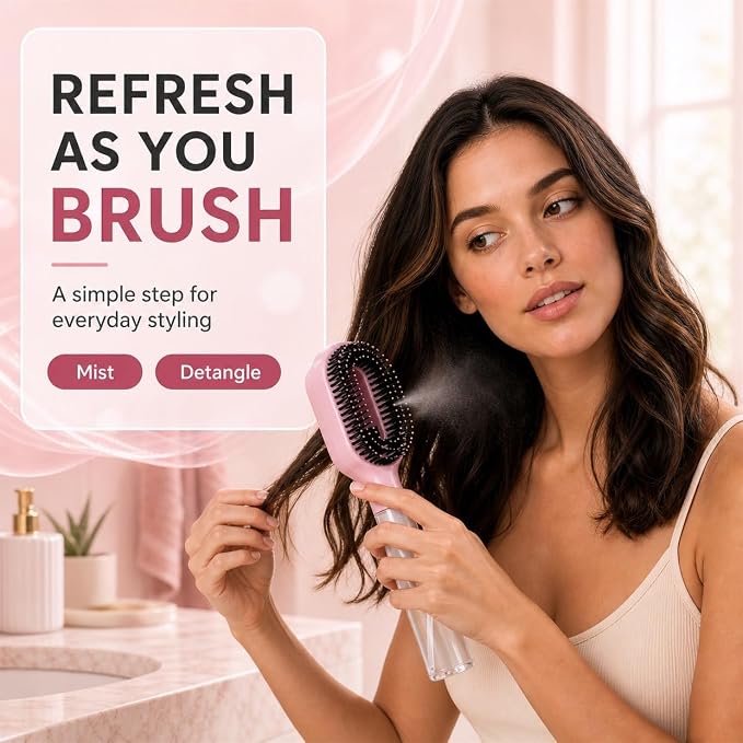 2-in-1 Spray Comb for Hair | Detangling Hair Comb