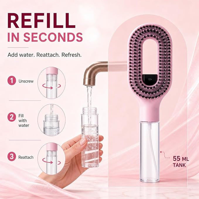 2-in-1 Spray Comb for Hair | Detangling Hair Comb
