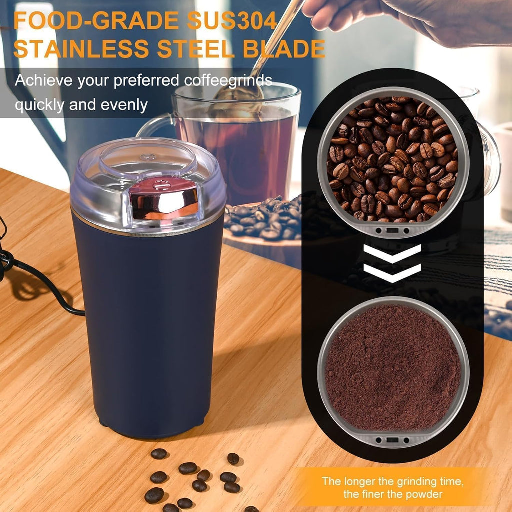 Portable Electric Coffee Grinder – Rechargeable Coffee Bean Grinder