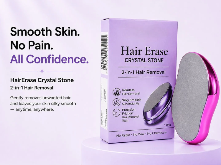 Crystal Hair Eraser – Painless Hair Removal Tool