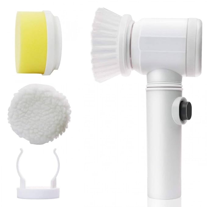5-in-1 Magic Brush Electric Scrubber – Multi-Purpose Cleaning Brush for Bathroom, Kitchen & Home
