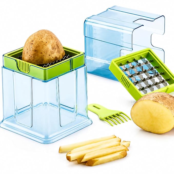 Manual Potato Cutter for Finger Chips | French Fry Cutter & Potato Slicer