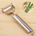 2-in-1 Stainless Steel Vegetable Peeler & Julienne Slicer – Kitchen Vegetable Cutter