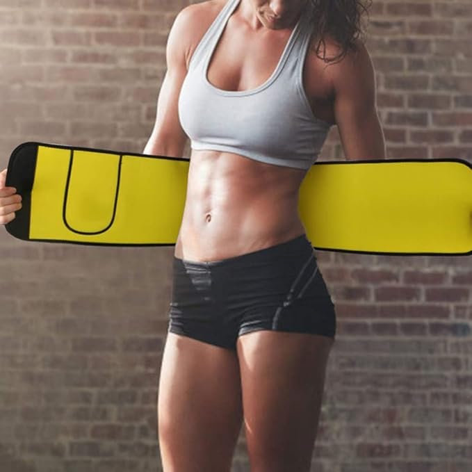 Sweat Belt Abdominal Belt for Men & Women – Workout Waist Belt