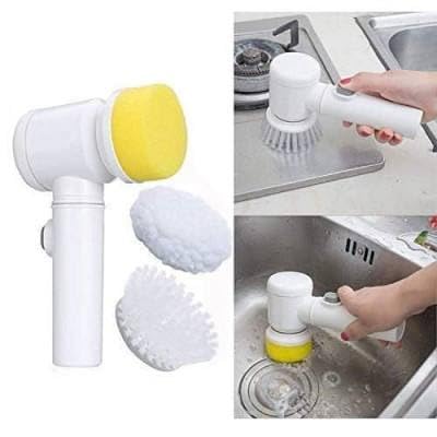 5-in-1 Magic Brush Electric Scrubber – Multi-Purpose Cleaning Brush for Bathroom, Kitchen & Home
